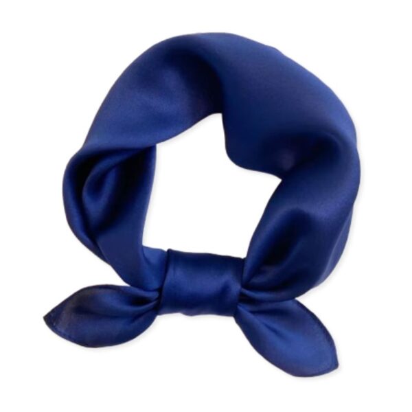 Kobolt Cobalt silketørklæde 53 x 53 cm til hals og hår