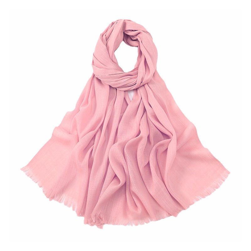 COZY Rosa tørklæde 70 x 180 cm