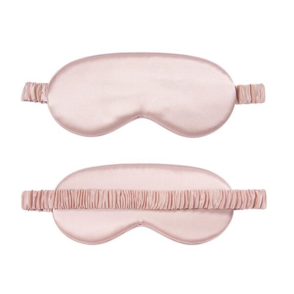 Lystæt rosa silkesovemaske 21 x 8,5 cm fra Silkly