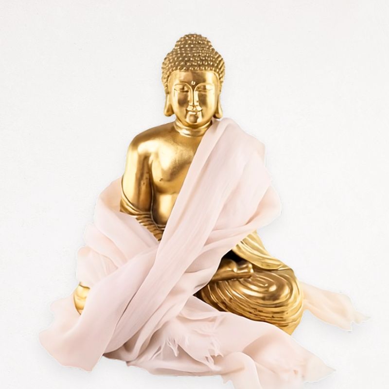 Cozy lyst tørklæde til meditation af Silkly